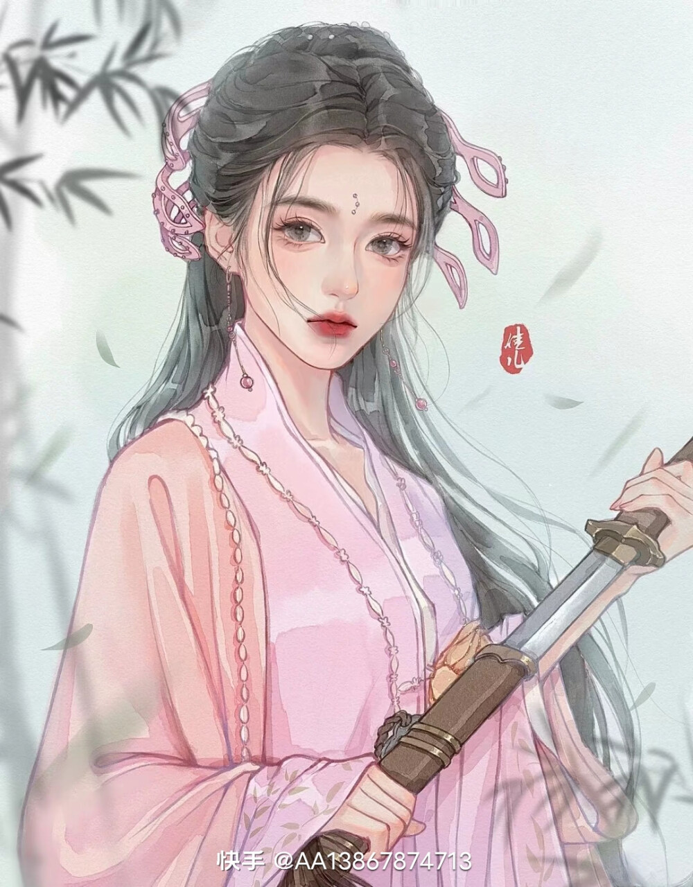 古风美女插图