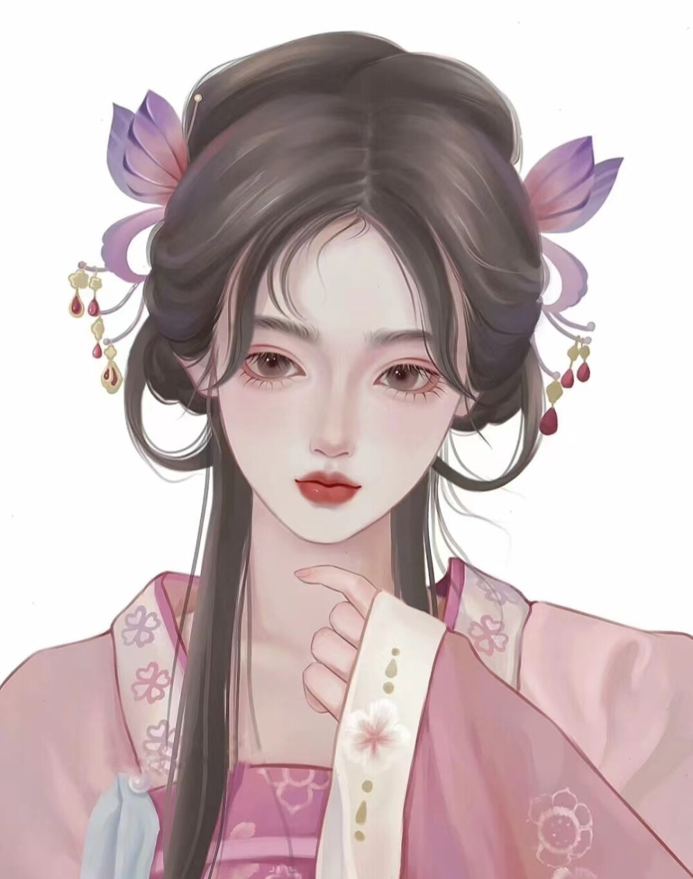 古风 女 美女 妹子 （作者不详出处不详）