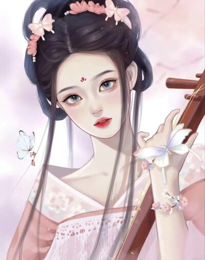 古风 女 美女 妹子 （作者不详出处不详）