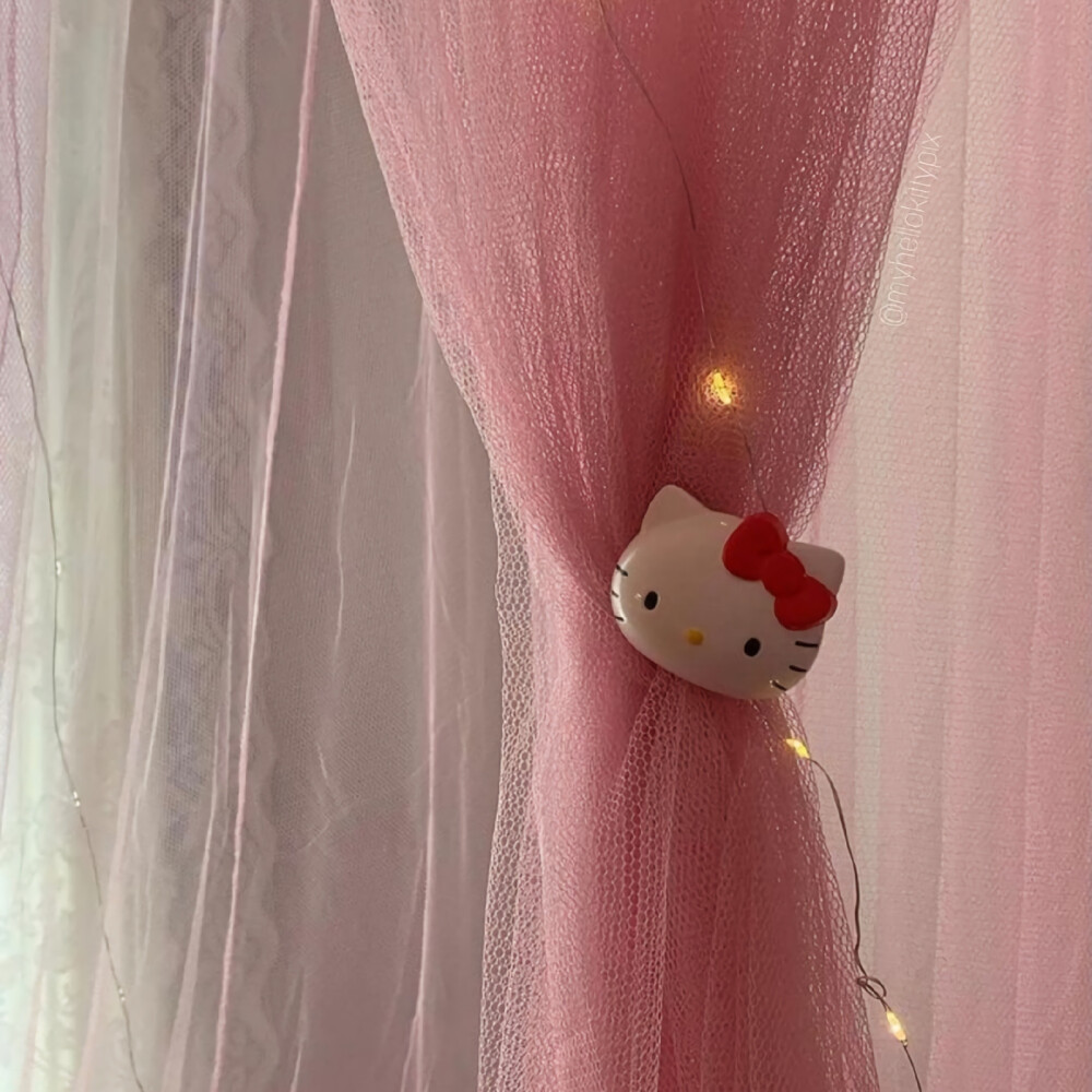 粉色 Hello kitty背景图