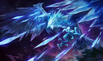 英雄联盟 LOL 冰晶凤凰 艾尼维亚 The Cryophoenix Anivia (Legends of Runeterra) 蓝冰