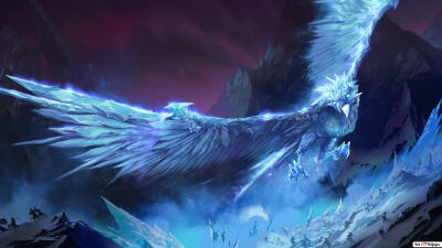 英雄联盟 LOL 冰晶凤凰 艾尼维亚 The Cryophoenix Anivia (Legends of Runeterra) 蓝冰