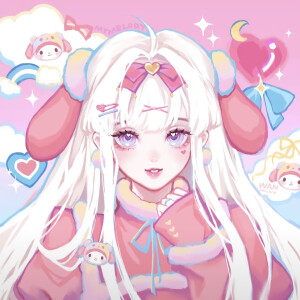 美乐蒂 库洛米  拟人 闺蜜头像
画师：十里未碗