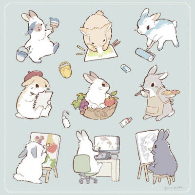 可爱动物插画
画师Twi:yura_inaho