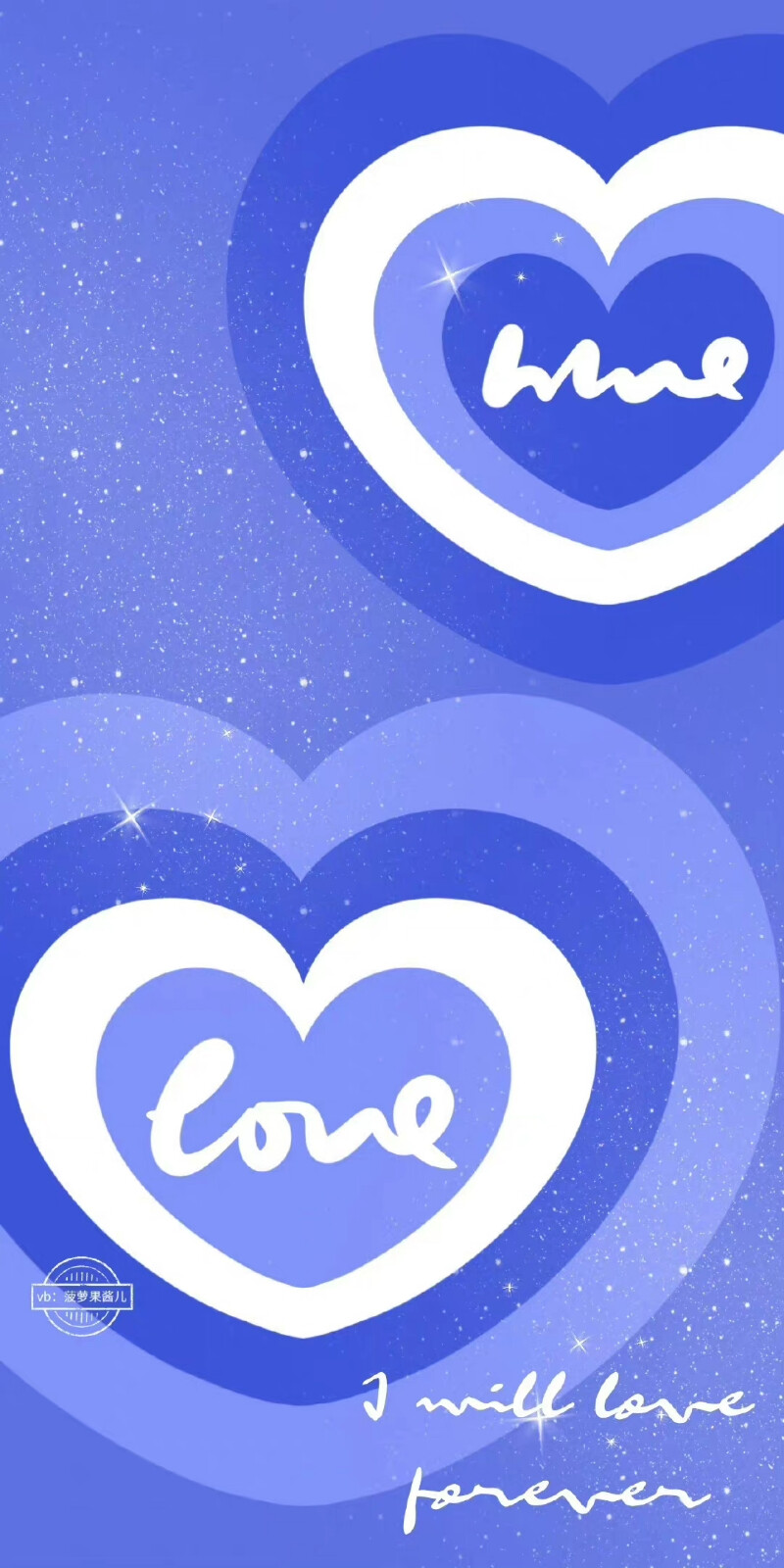 蓝紫色系列｜ins风简约壁纸
画师:菠萝果酱儿