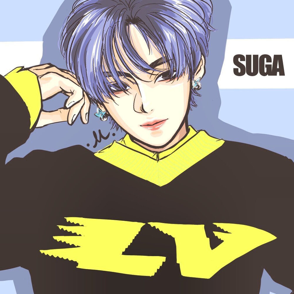 闵玧其手绘，搜图不易，留图请点赞，专辑内所有图片均有才阿米所绘，我只是图片搬运工，只留作欣赏