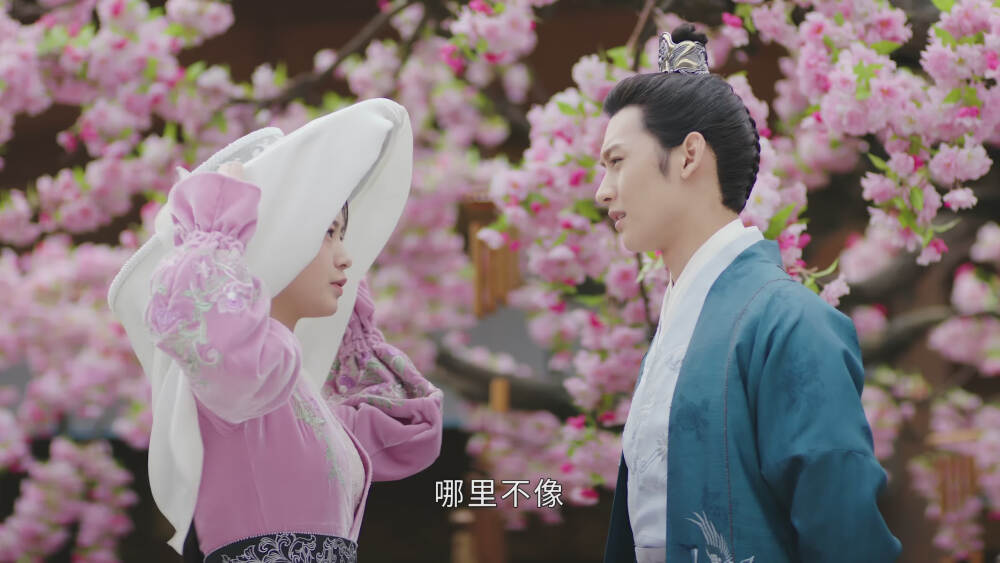 网剧《花好月又圆》截图,梅世青与小丸子.