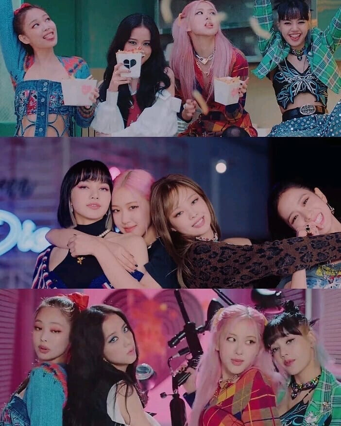 四闺女 BP BLACKPINK LISA JISOO JENNIE ROSÉ 墨 粉墨 粉墨登场