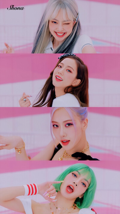 四闺女 BP BLACKPINK LISA JISOO JENNIE ROSÉ 墨 粉墨 粉墨登场