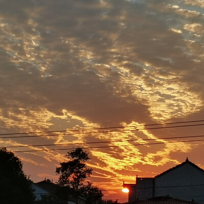 近日日落