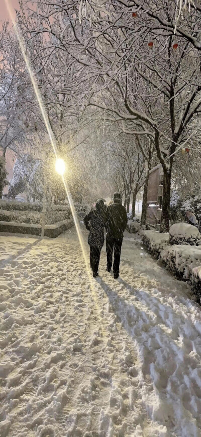 下雪的时候我们一起去堆个雪人吧！