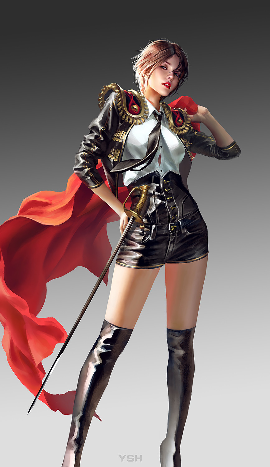 美女角色原画插画作品收集