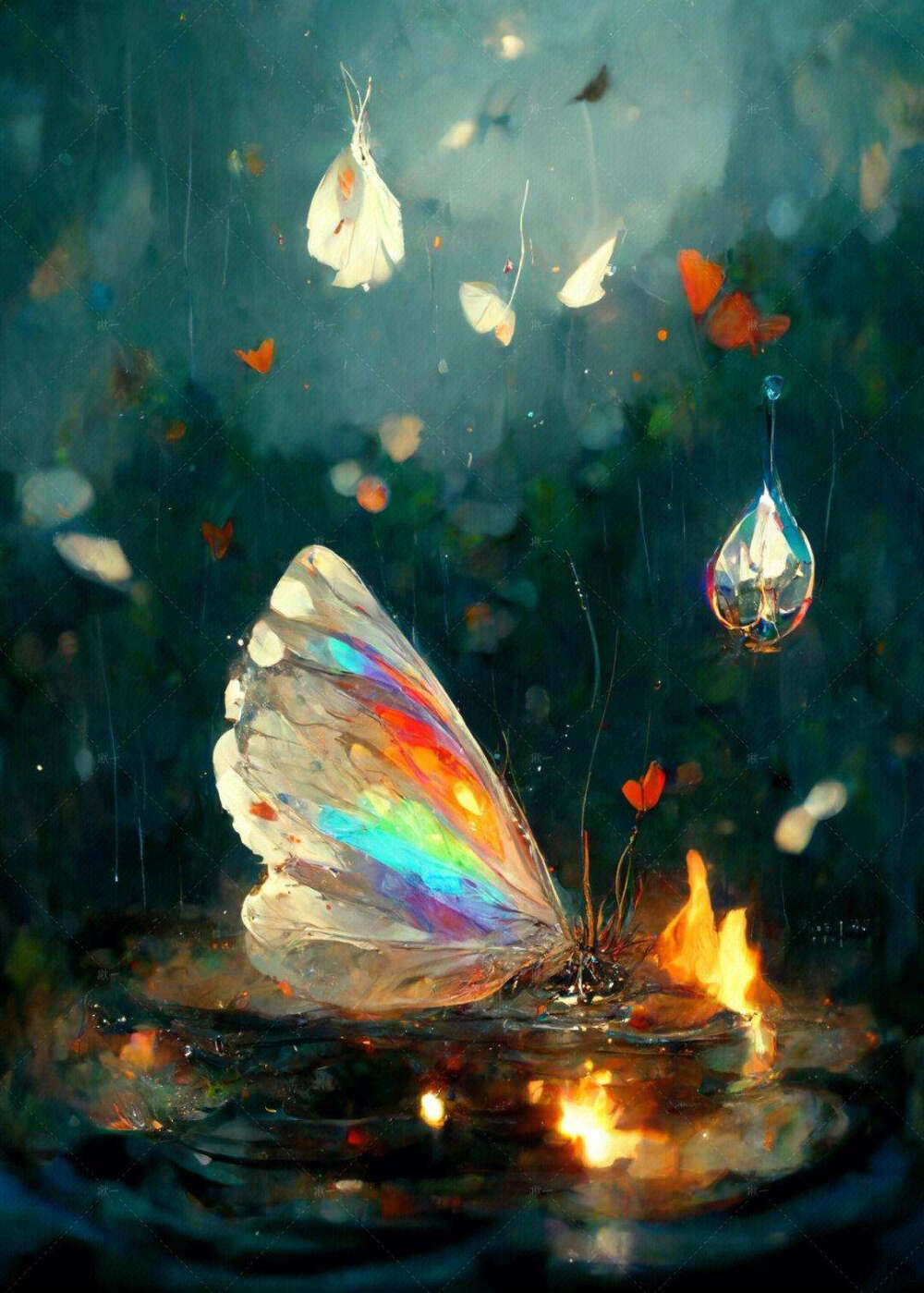 蝴蝶
hen 美的图