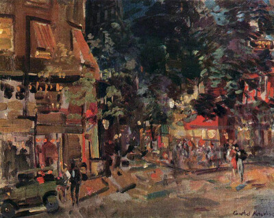 夜巴黎。作者：Konstantin Korovin ​​​​