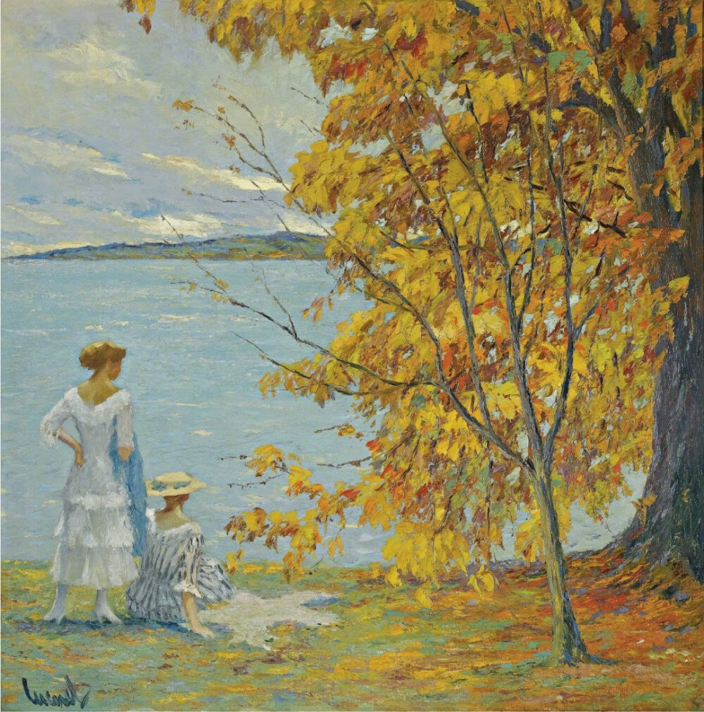 艺术家：
Edward Cucuel
油画中的少女