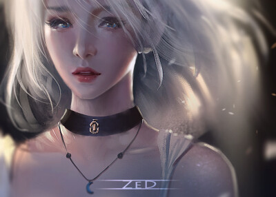 Z ED越南艺术家的美女头像CG设计插画作品