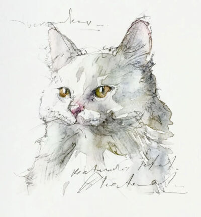 水彩|水彩动物 寥寥几笔勾勒出动物的形体 Konstantin Dvornikov
