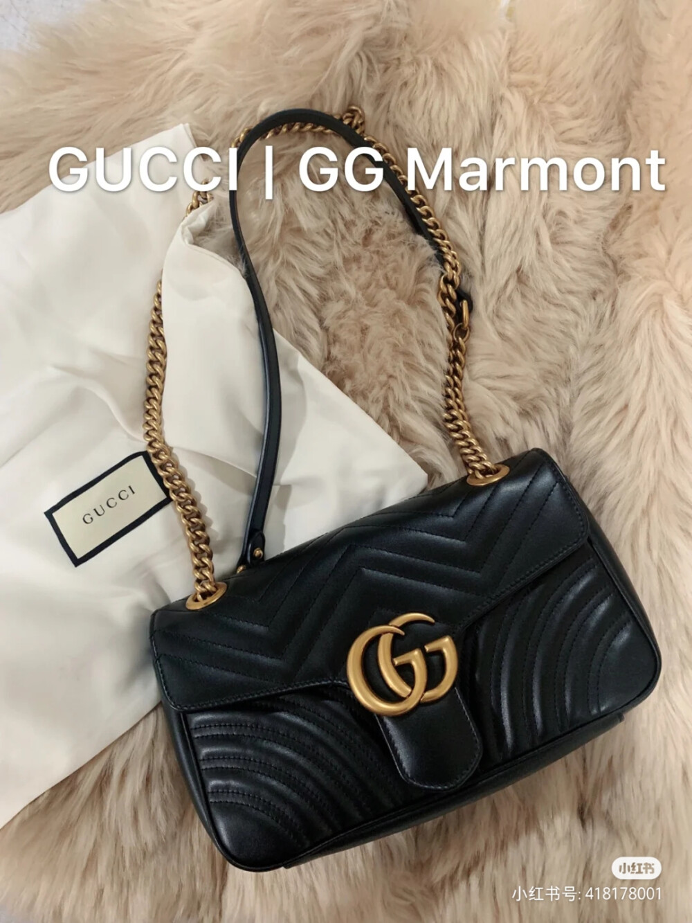 Marmont26中号黑金 ￥17500