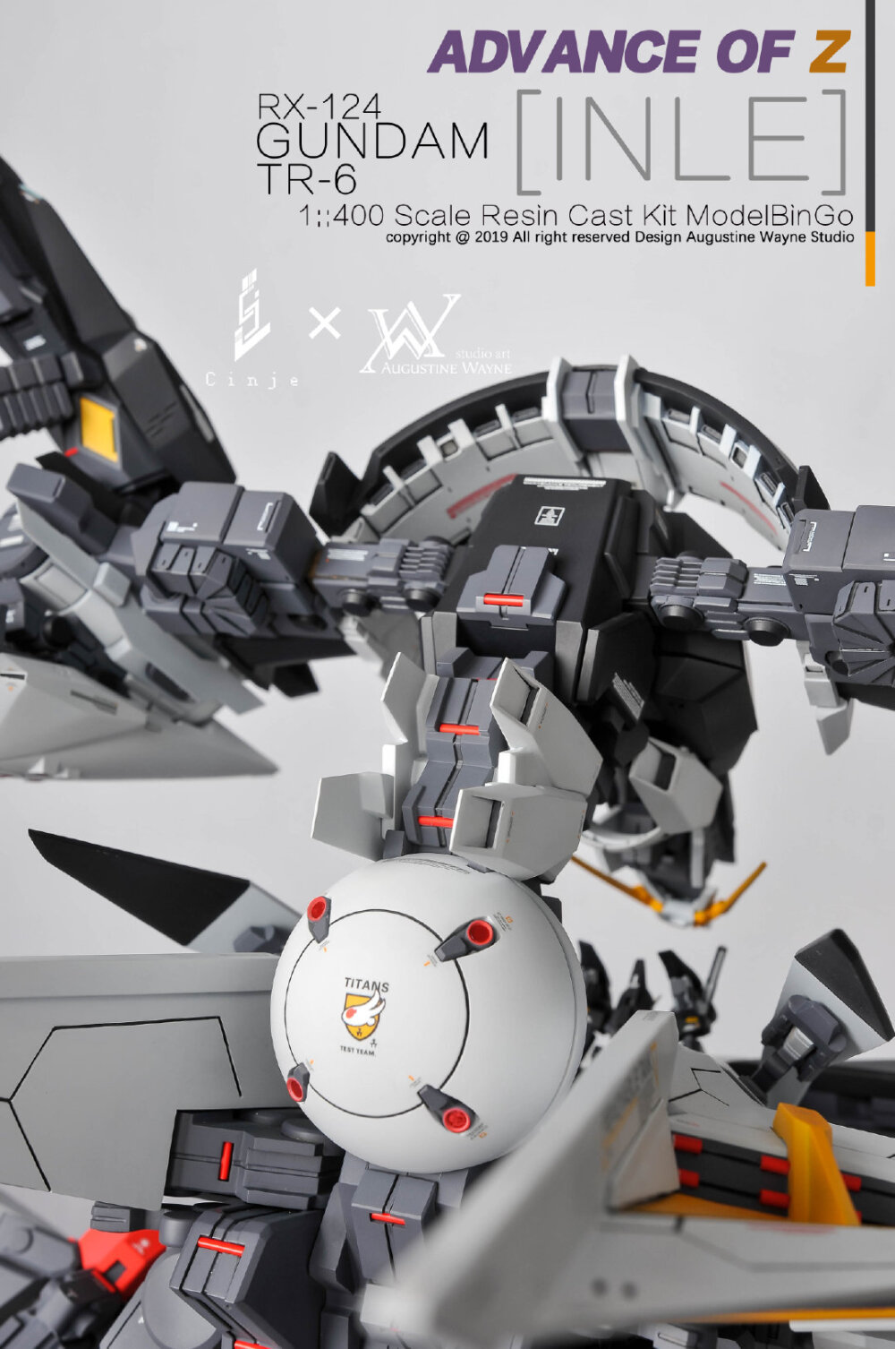 1-400 RX-124 GUNDAM TR-6 INLE 银雷 by Augustine Wayne Studio