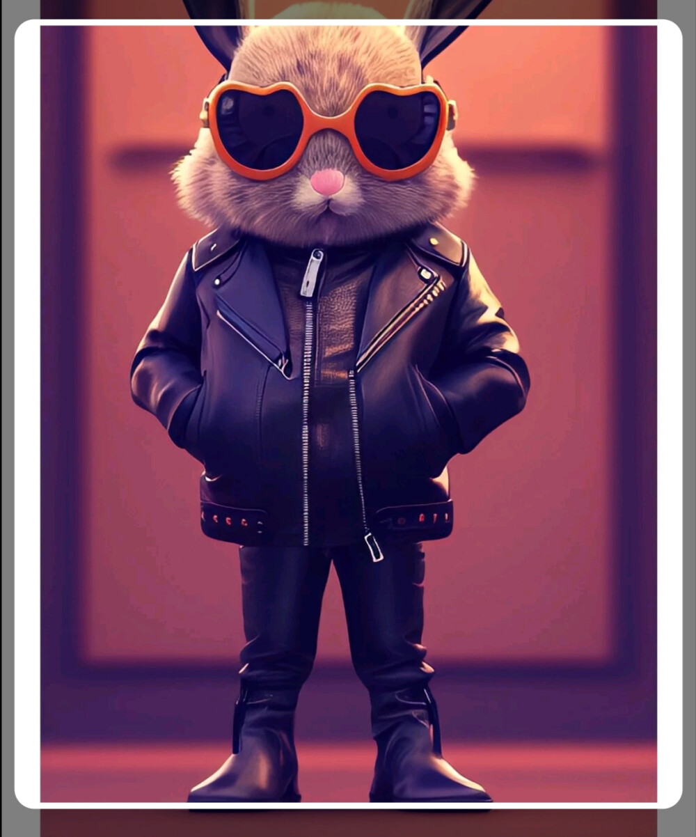 我是酷酷的小兔子呀!