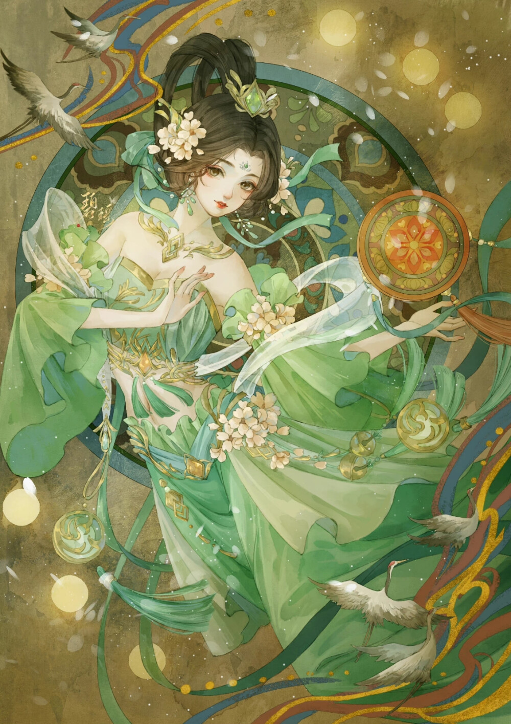 手绘女