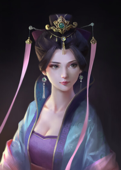 ArtStation-国人插画师Wangxiao精致游戏角色插画作品