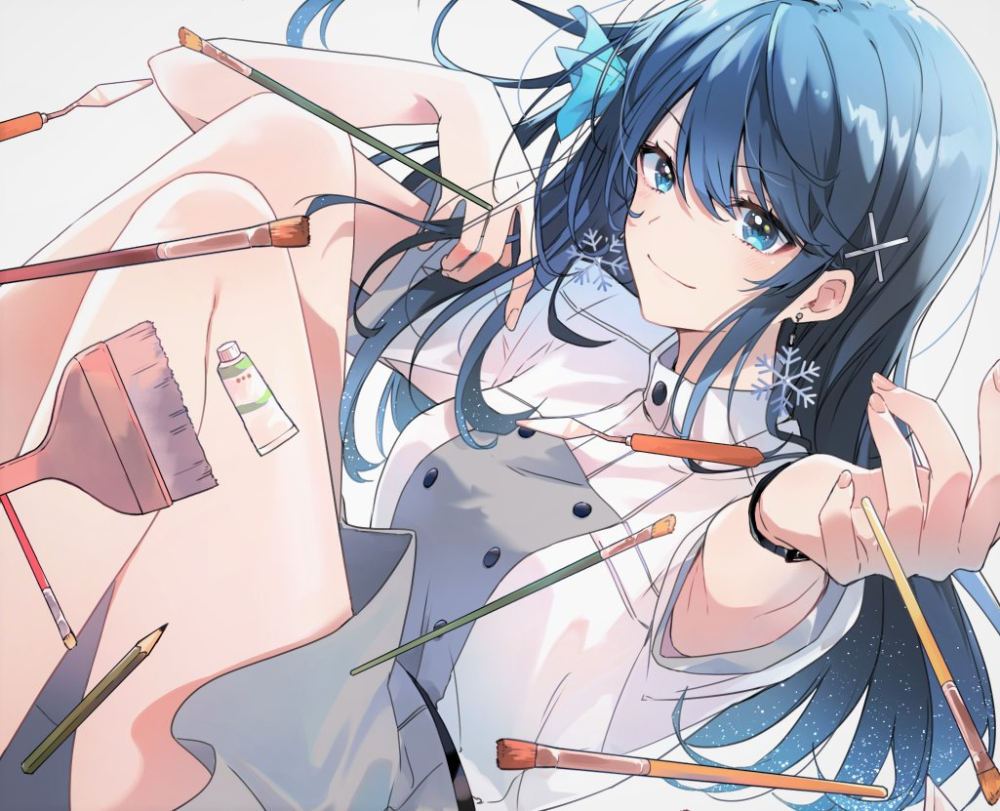 日本画师むっしゅ的插画作品，这是一位百合专业户，主要进行轻小说插画以及漫画绘制的工作。
经常在推特上发布一些帅帅的女孩子以及贴贴图，参与的工作也大多是橘里橘气的百合作品。
目前正在连载武田绫乃原作改编的漫画《花如修罗一般绽放》、以及漫画《我怎么可能成为你的恋人，不行不行！（※不是不可能！？）》《前辈在呼唤我！!》