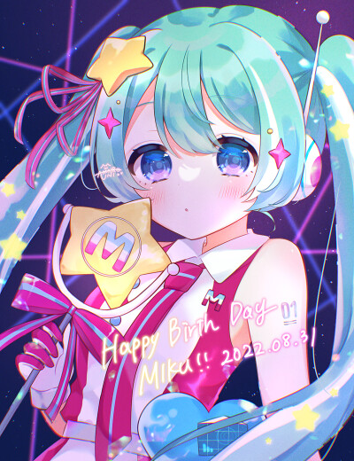 【P站美图】MIKU酱生日快乐！2022初音未来15周年生日壁纸