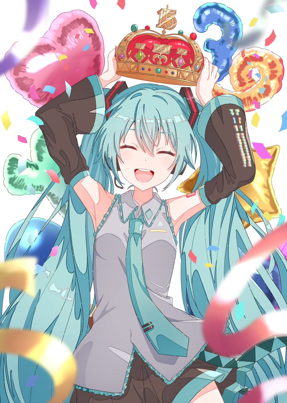 【P站美图】MIKU酱生日快乐！2022初音未来15周年生日壁纸