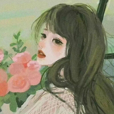 插画手绘女生头像