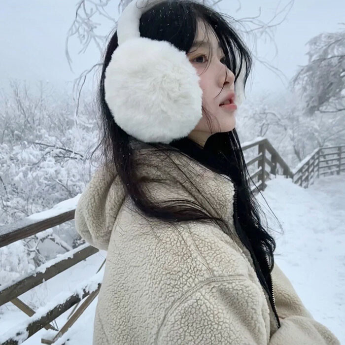 冬季飘雪女头