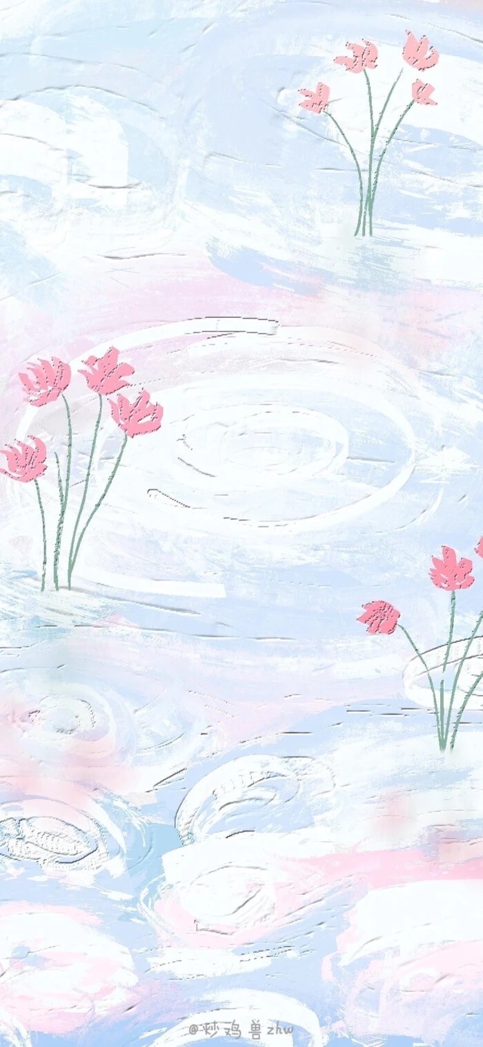 ：莫兰迪色系油画壁纸