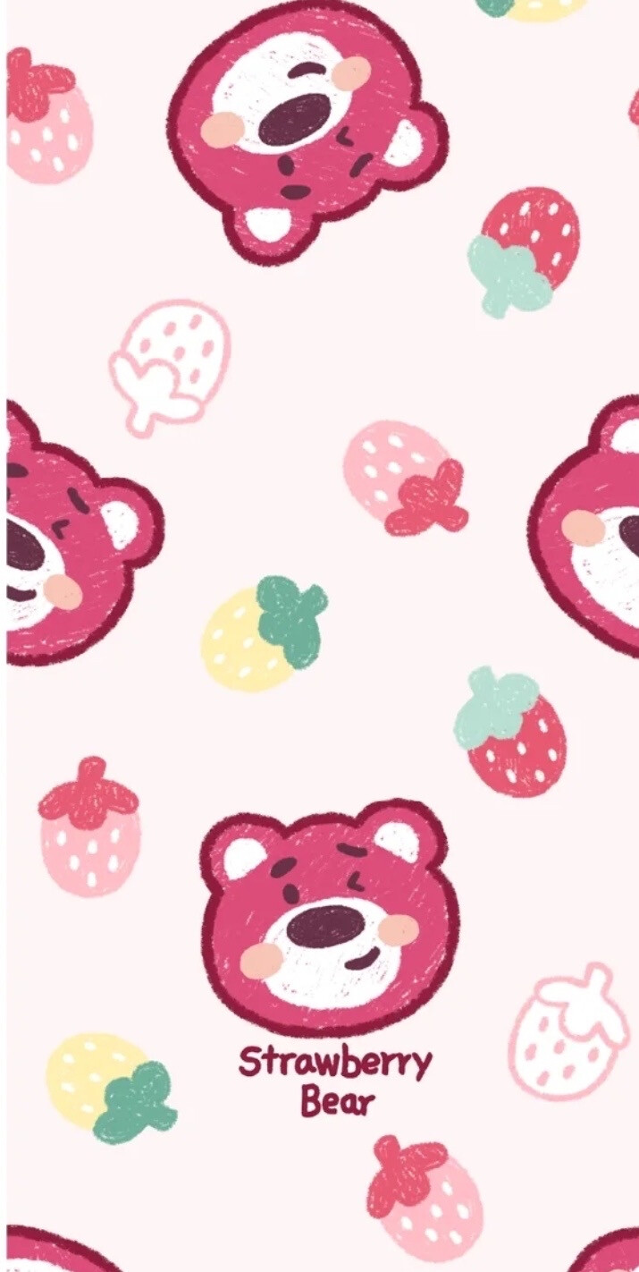 草莓熊壁纸唯美图片