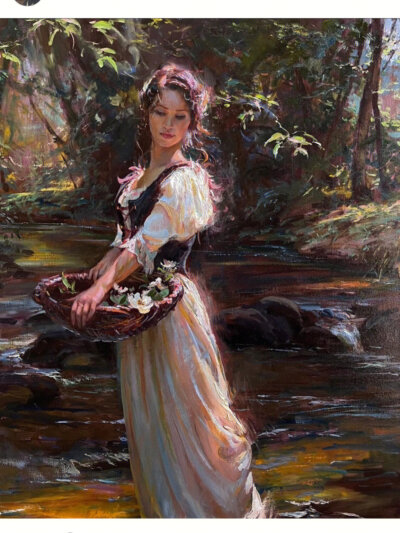 来自Daniel Gerhartz 美国人物油画的作品。