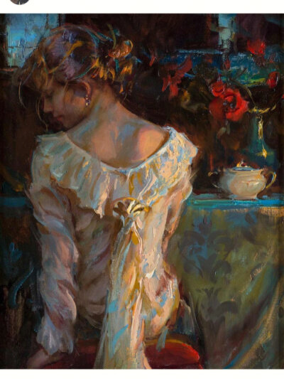 来自Daniel Gerhartz 美国人物油画的作品。