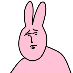 粉红兔子表情包
