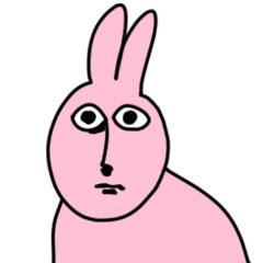 粉红兔子表情包
