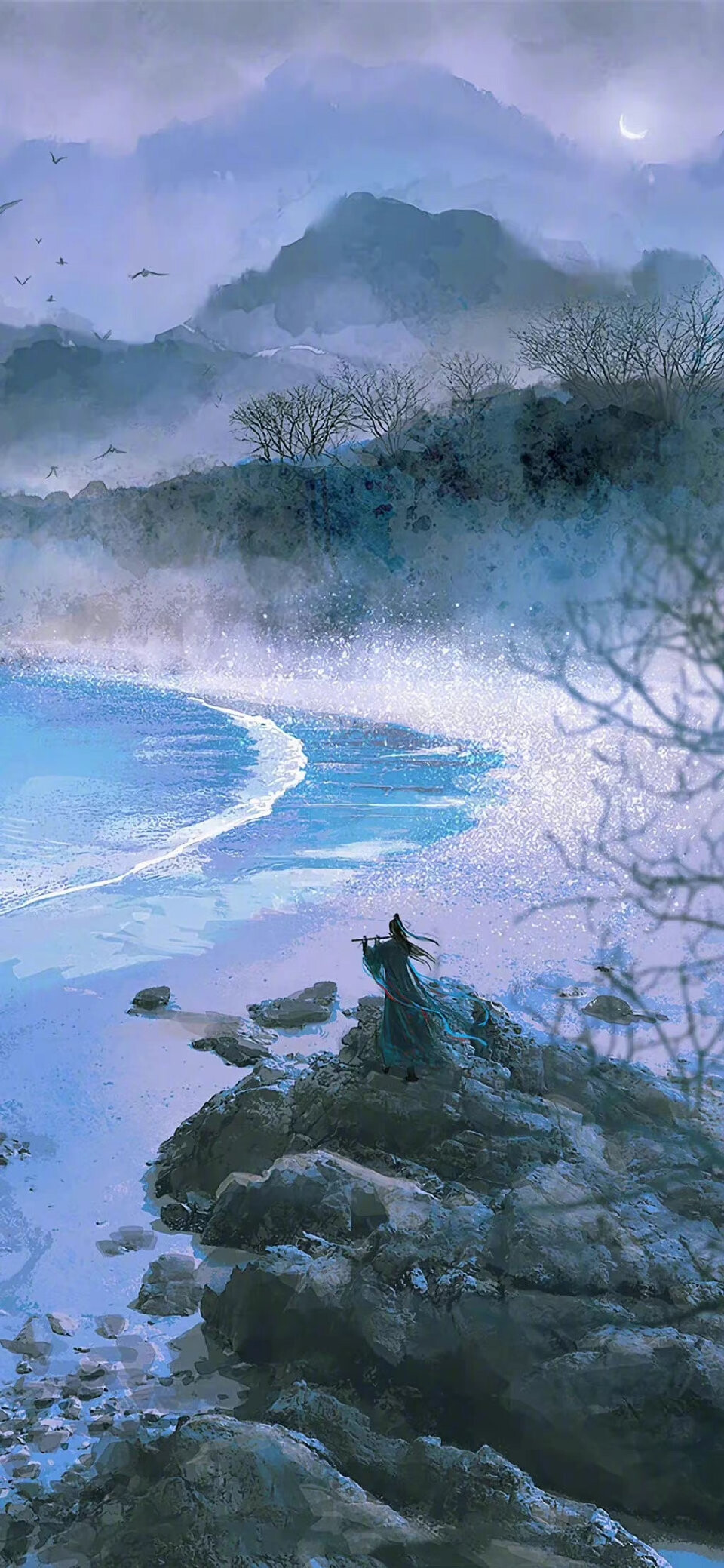 古风手绘插图…