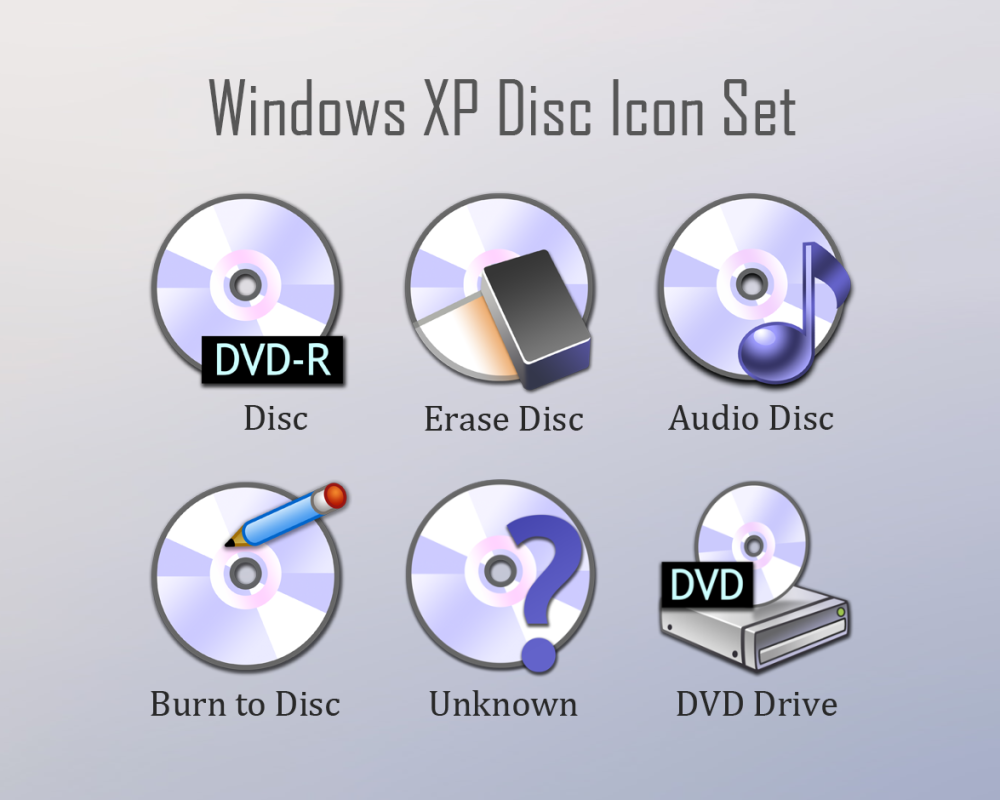 windows xp 光盘图示