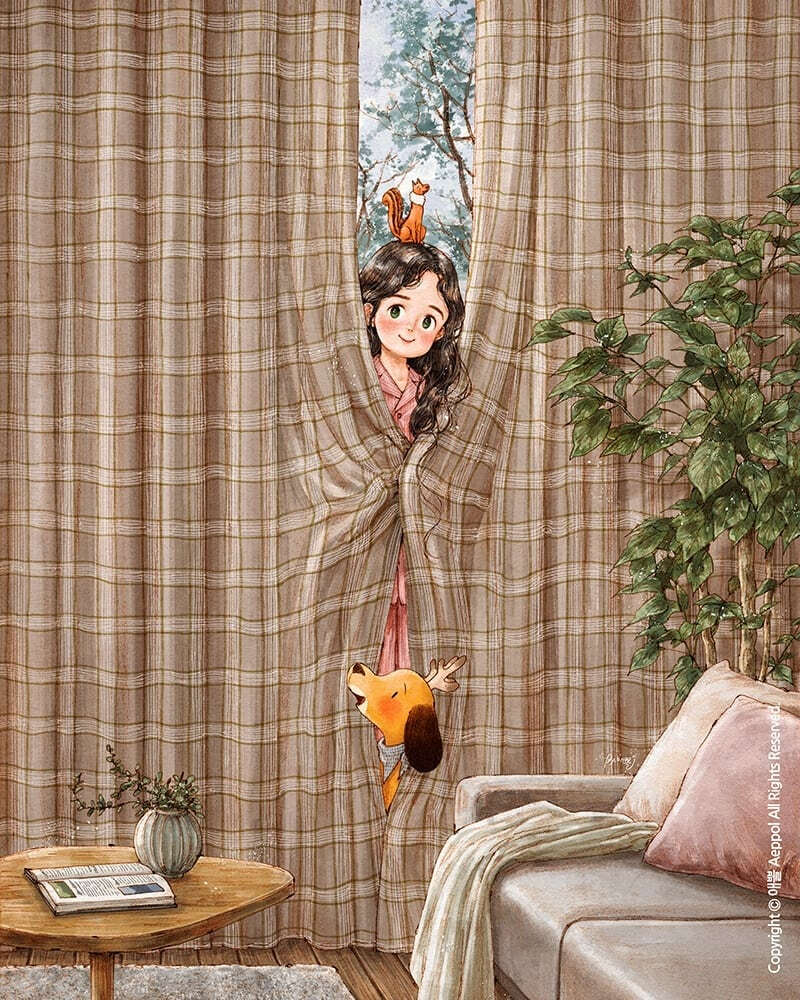 森林女孩日记 插画师:aeppol