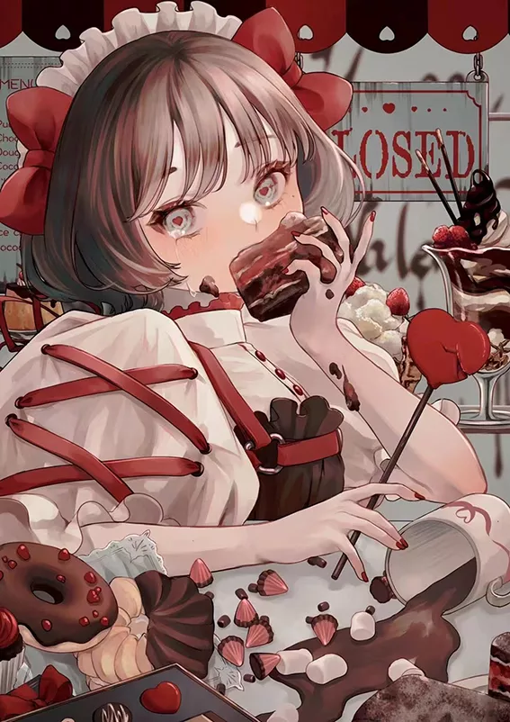 恰到好处的糖分摄入 插画师しいろ (shiiro_illust)作