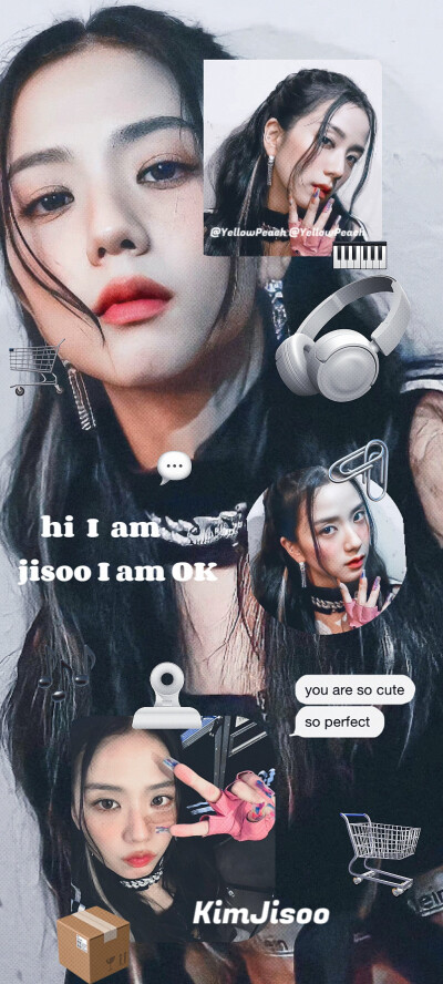 jisoo拼接壁纸