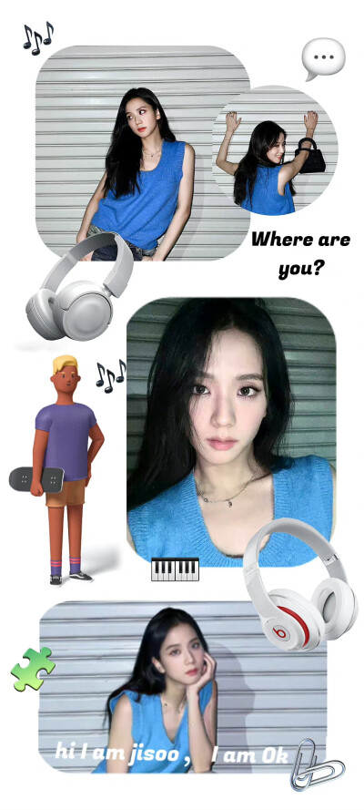 jisoo拼接壁纸