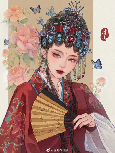 插画分享
画师：佳儿在画画