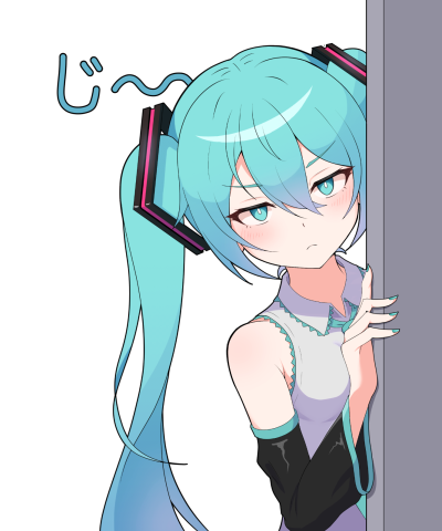 監視中の初音ミク
id：98150759
画师：熊田ガオン
id：5723931