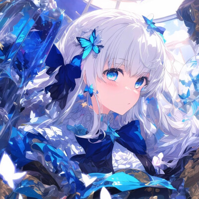 蓝色系头像