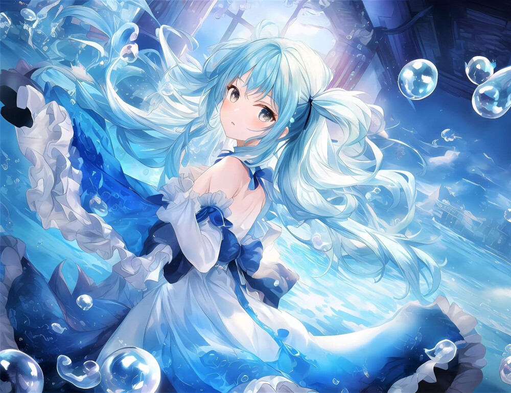 蓝色系头像