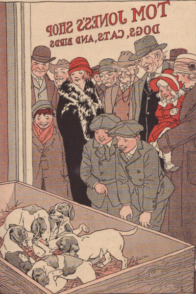 1925年美国插画家Marguerite Davis为《The Field Fourth Reader》绘制的童趣插图。 