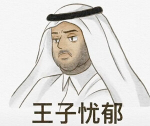 卡塔尔王子谢谢网友的表情包