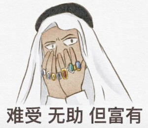 卡塔尔王子谢谢网友的表情包